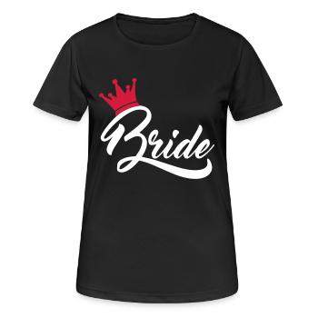 bride - Women's Breathable T-Shirt - black - Front - AI Model Female 172 light (172cm)