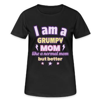 Mutter Nörglerin, Muttertag Geschenk, Humor - Frauen T-Shirt atmungsaktiv - Schwarz - Vorne - AI Model Female 172 light (172cm)