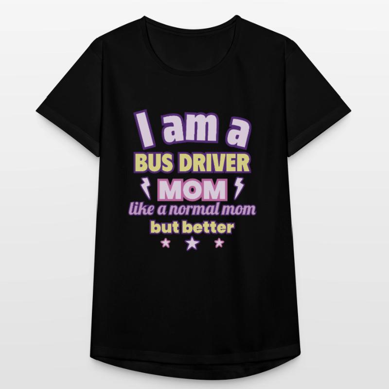Busfahrerin-Mama, Muttertag Geschenk, Verkehr Frauen T-Shirt atmungsaktiv