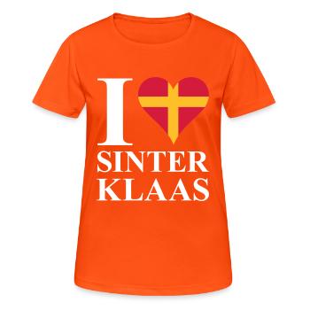 I love St. Nicholas - Women's Breathable T-Shirt - neon orange - Front - AI Model Female 172 dark (172cm)