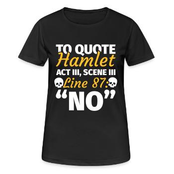 Funny saying pessimist - Women's Breathable T-Shirt - black - Front - AI Model Female 172 light (172cm)