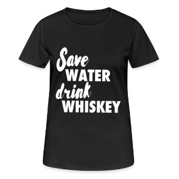 Whisky - T-shirt respirant Femme - noir - Devant - AI Model Female 172 light (172cm)