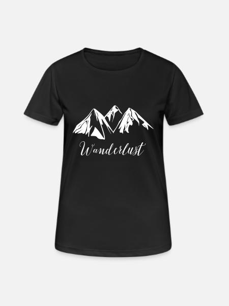Wanderlust - Women's Breathable T-Shirt - black
