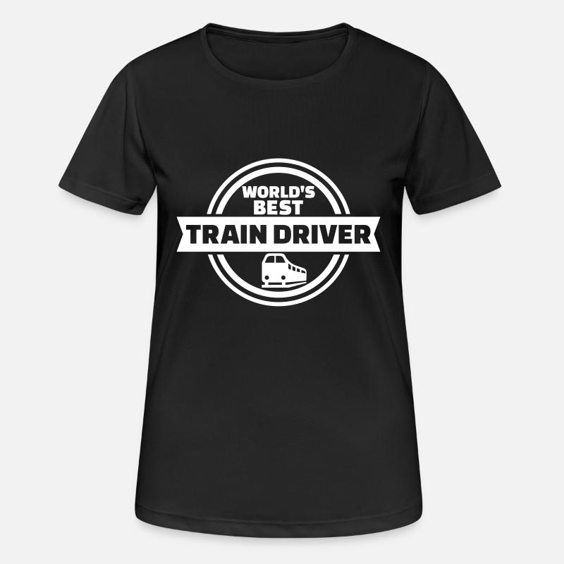Train driver - Women's Breathable T-Shirt - black