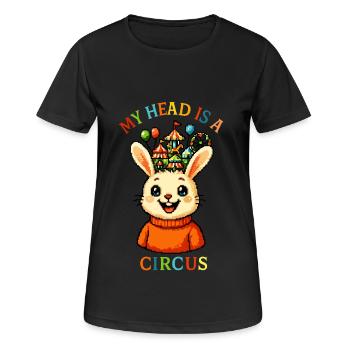 My Head is a Circus - Women's Breathable T-Shirt - black - Front - AI Model Female 172 light (172cm)
