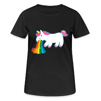 Unicorn Unicorn - Women's Breathable T-Shirt - black - Front - AI Model Female 172 light (172cm)