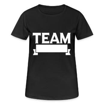 Team Banner - T-shirt respirant Femme - noir - Devant - AI Model Female 172 light (172cm)