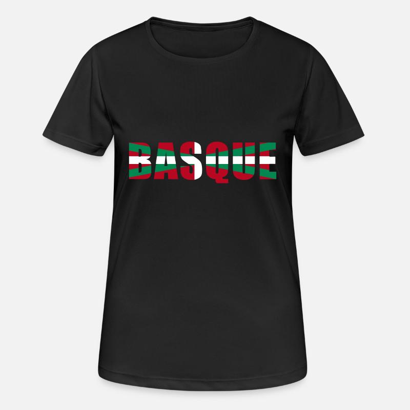 Basque Drapeau 2 - T-shirt respirant Femme - noir