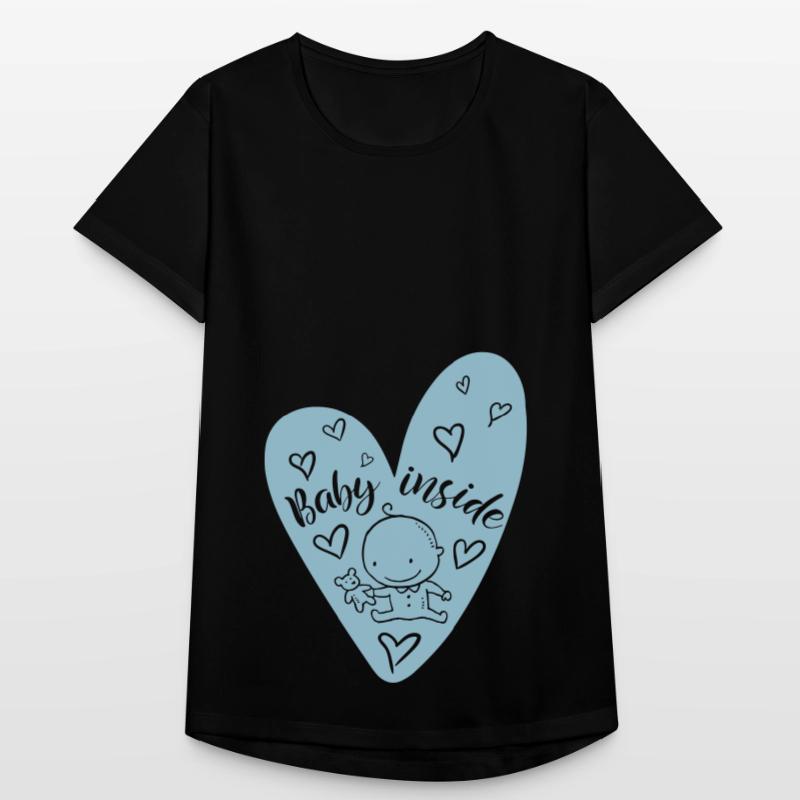 BÉBÉ INSIDE GROSSESSE ENCEINTE T-shirt respirant Femme