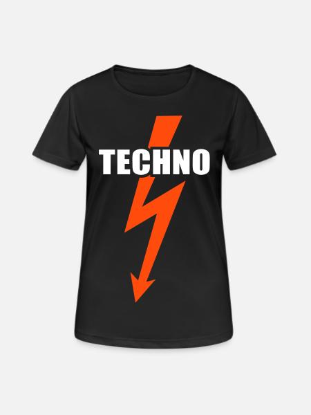 Techno music - Women's Breathable T-Shirt - black