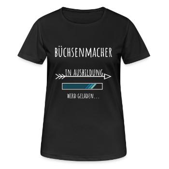 Büchsenmacher Ausbildung Beruf Geschenk - Frauen T-Shirt atmungsaktiv - Schwarz - Vorne - AI Model Female 172 light (172cm)