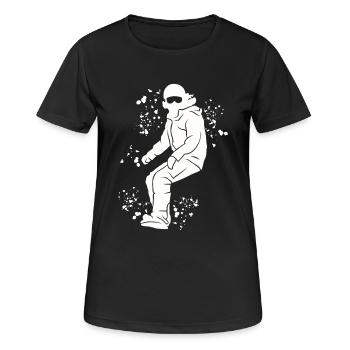 Snowboarder Snowboarding Snowboard - Women's Breathable T-Shirt - black - Front - AI Model Female 172 light (172cm)