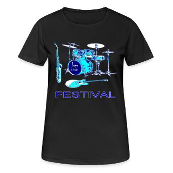 Jazz - T-shirt respirant Femme - noir - Devant - AI Model Female 172 light (172cm)