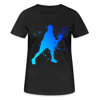 Badminton Squash Badminton Joueur Badminton - T-shirt respirant Femme - noir - Devant - AI Model Female 172 light (172cm)