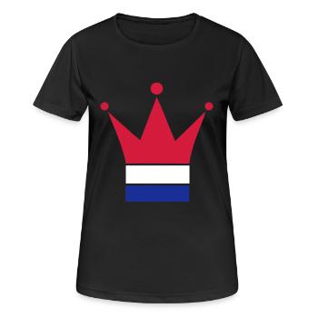 Netherlands - Women's Breathable T-Shirt - black - Front - AI Model Female 172 light (172cm)