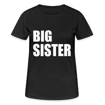 Big sister - T-shirt respirant Femme - noir - Devant - AI Model Female 172 light (172cm)