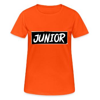 BLACK-WHITE JUNIOR - Women's Breathable T-Shirt - neon orange - Front - AI Model Female 172 dark (172cm)