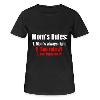 Mom is always right, of course - Women's Breathable T-Shirt - black - Front - AI Model Female 172 light (172cm)