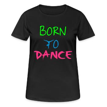 Dance - Frauen T-Shirt atmungsaktiv - Schwarz - Vorne - AI Model Female 172 light (172cm)
