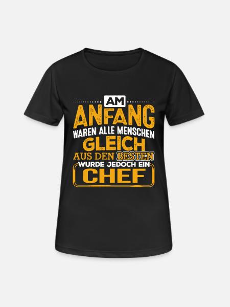 CHEF - Der Beste - Frauen T-Shirt atmungsaktiv - Schwarz