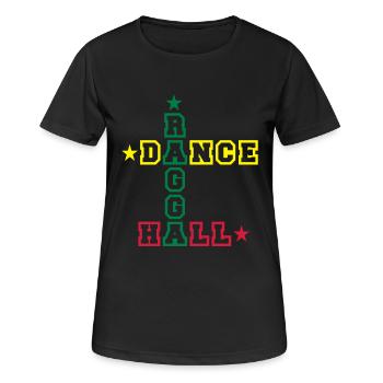 ragga dance hall - T-shirt respirant Femme - noir - Devant - AI Model Female 172 light (172cm)