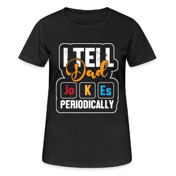 Tableau périodique - T-shirt respirant Femme - noir - Devant - AI Model Female 172 light (172cm)