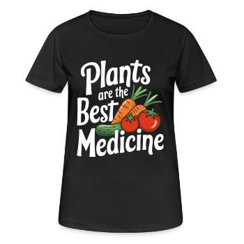 Végétarien Végétalien Végétarien Végétarien - T-shirt respirant Femme - noir - Devant - AI Model Female 172 light (172cm)