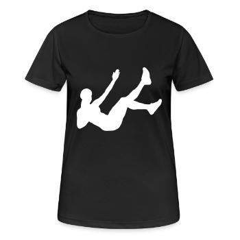 Fitness - Women's Breathable T-Shirt - black - Front - AI Model Female 172 light (172cm)