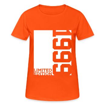 27TH BIRTHDAY LIMITED EDITION 1999 - Women's Breathable T-Shirt - neon orange - Front - AI Model Female 172 dark (172cm)