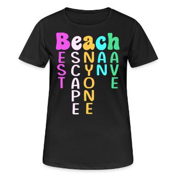 Kreuzfahrtschiff Kreuzfahrt - Frauen T-Shirt atmungsaktiv - Schwarz - Vorne - AI Model Female 172 light (172cm)