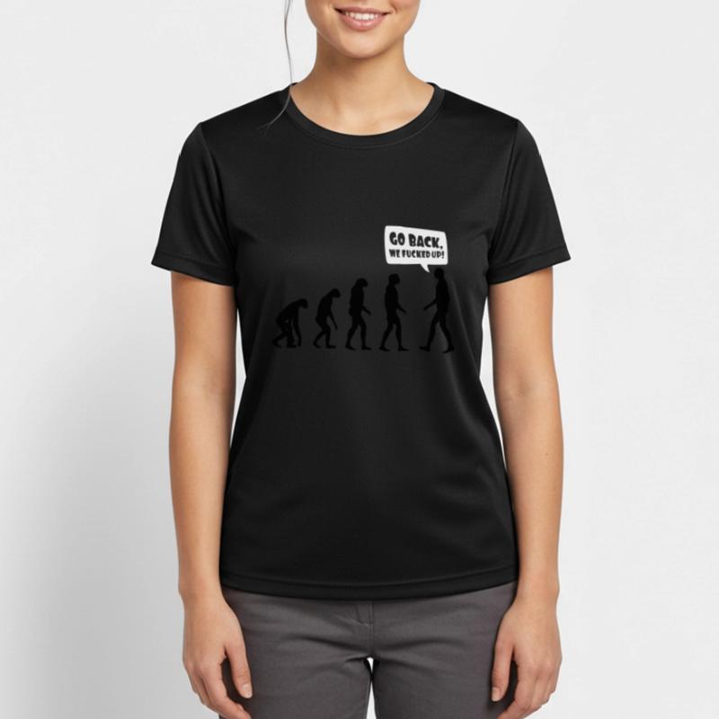 Evolution fucked up - Evolution verkackt Women's Breathable T-Shirt