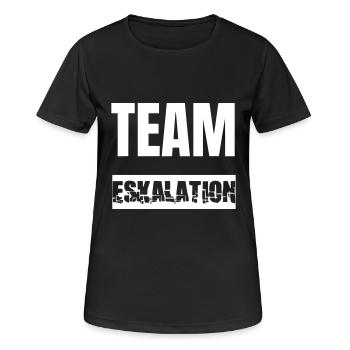 L’équipe du parti en tournée - T-shirt respirant Femme - noir - Devant - AI Model Female 172 light (172cm)