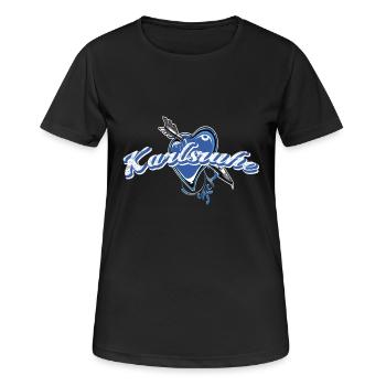 Karlsruhe - T-shirt respirant Femme - noir - Devant - AI Model Female 172 light (172cm)