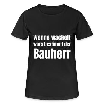 Chantier de rénovation ou de construction de maison - T-shirt respirant Femme - noir - Devant - AI Model Female 172 light (172cm)