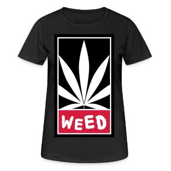 Weed - Women's Breathable T-Shirt - black - Front - AI Model Female 172 light (172cm)