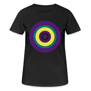 Cercles - T-shirt respirant Femme - noir - Devant - AI Model Female 172 light (172cm)
