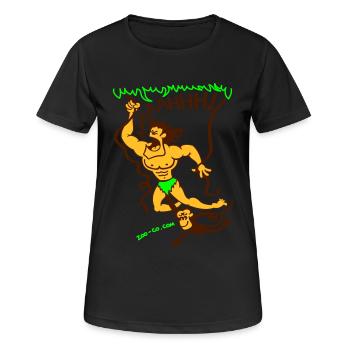 Jungle Call - Women's Breathable T-Shirt - black - Front - AI Model Female 172 light (172cm)