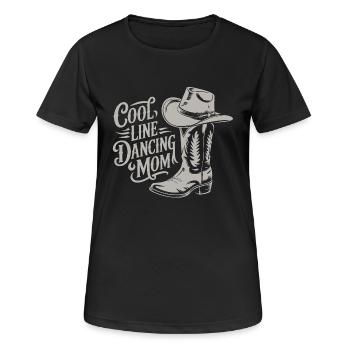 Line Dance Mom Line Dance Mom Cadeau - T-shirt respirant Femme - noir - Devant - AI Model Female 172 light (172cm)