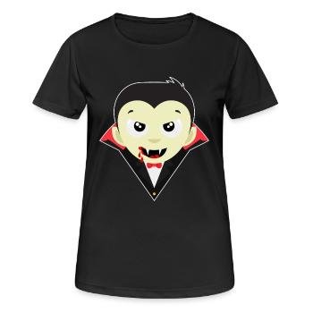 Little Dracula - Esprit de chauve-souris vampire Halloween - T-shirt respirant Femme - noir - Devant - AI Model Female 172 light (172cm)