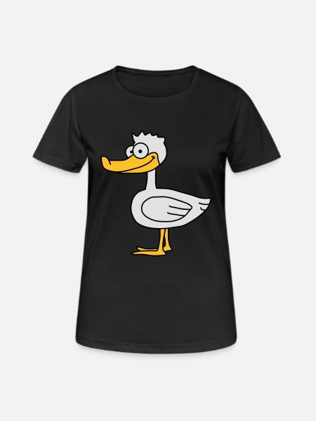 Duck - Women's Breathable T-Shirt - black
