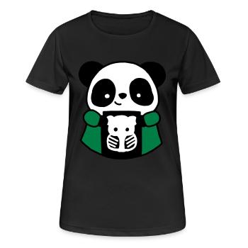 Panda TSRM Radiologie-Techniker - Frauen T-Shirt atmungsaktiv - Schwarz - Vorne - AI Model Female 172 light (172cm)