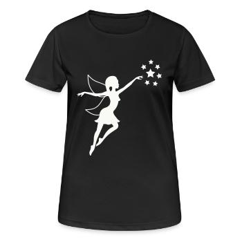 fairy - Women's Breathable T-Shirt - black - Front - AI Model Female 172 light (172cm)
