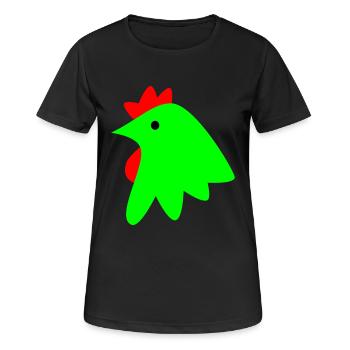 Coq - T-shirt respirant Femme - noir - Devant - AI Model Female 172 light (172cm)