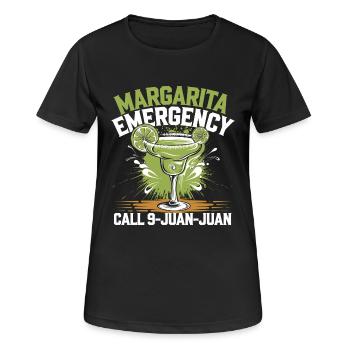 Humorvolle Margarita-Liebe - Frauen T-Shirt atmungsaktiv - Schwarz - Vorne - AI Model Female 172 light (172cm)
