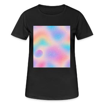 L’œil dans l’abstraction - T-shirt respirant Femme - noir - Devant - AI Model Female 172 light (172cm)