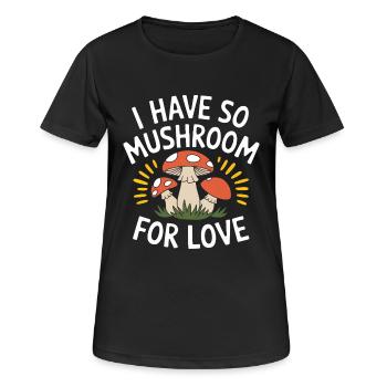 Pilz Pilze Funghi Champignon - Frauen T-Shirt atmungsaktiv - Schwarz - Vorne - AI Model Female 172 light (172cm)