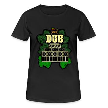 Dub Soundsystem - Frauen T-Shirt atmungsaktiv - Schwarz - Vorne - AI Model Female 172 light (172cm)