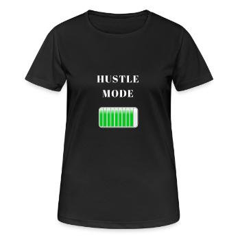 Hustle Fashion Business argent Hustlers shirt cadeau - T-shirt respirant Femme - noir - Devant - AI Model Female 172 light (172cm)
