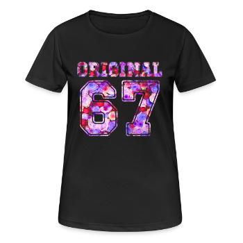 1967 Original 67 - Birthday Present Bday - Women's Breathable T-Shirt - black - Front - AI Model Female 172 light (172cm)