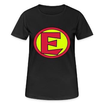 Super, Superheld, Superheldin, Hero, E - Frauen T-Shirt atmungsaktiv - Schwarz - Vorne - AI Model Female 172 light (172cm)